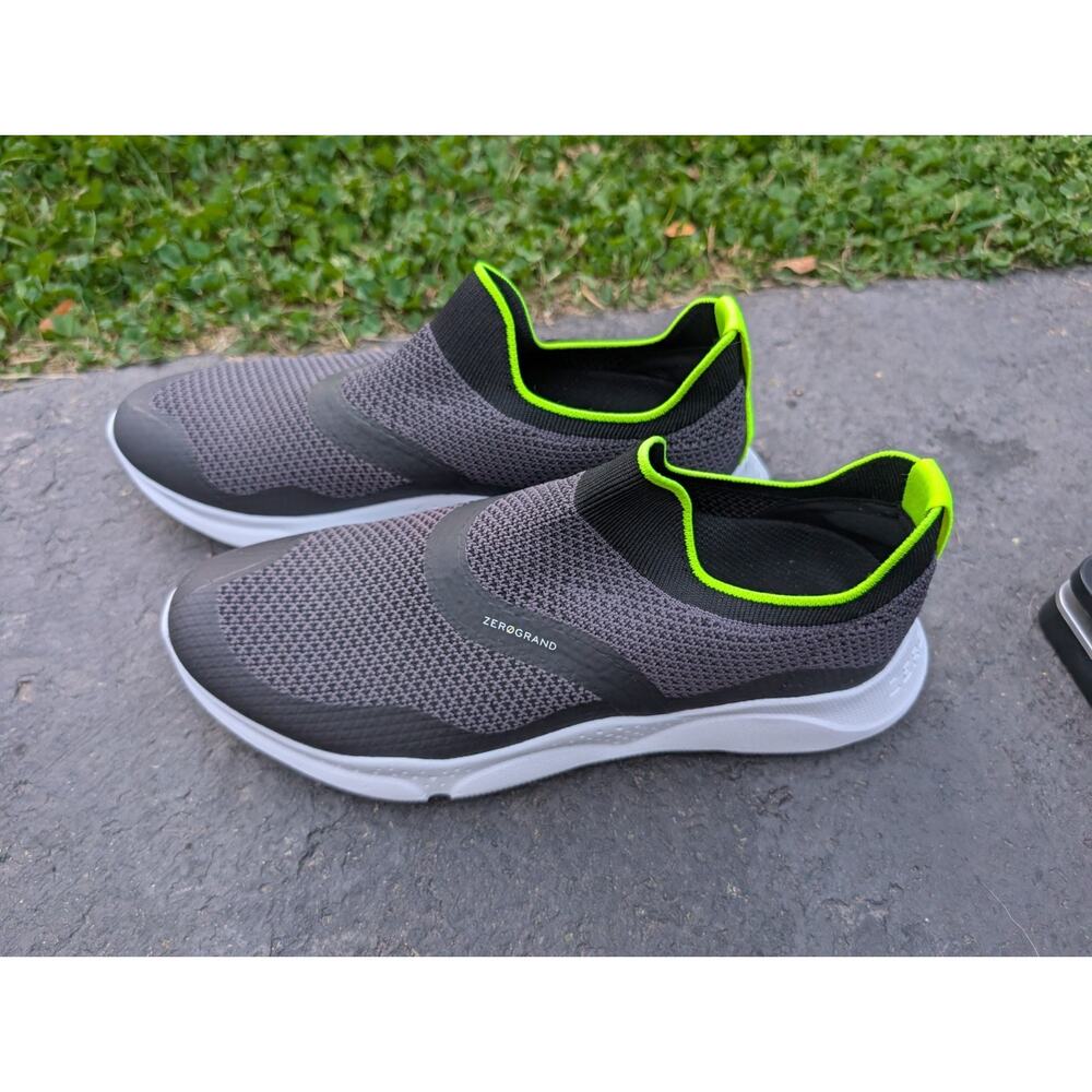 Cole Haan‎ ZERØGRAND Radiant Slip-On Sneakers Sz 9.5 Black Knit Stretch W21296